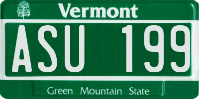 VT license plate ASU199