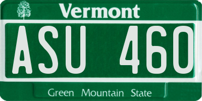 VT license plate ASU460