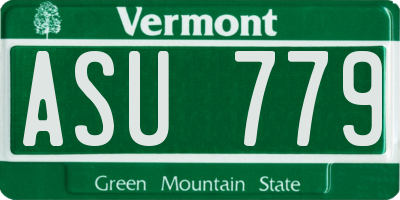 VT license plate ASU779