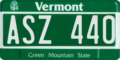 VT license plate ASZ440