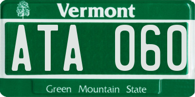 VT license plate ATA060