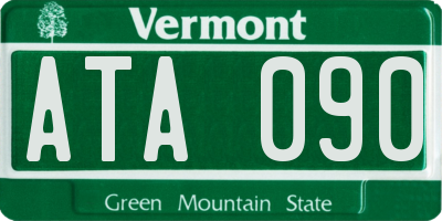 VT license plate ATA090
