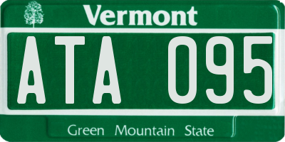 VT license plate ATA095