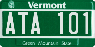 VT license plate ATA101