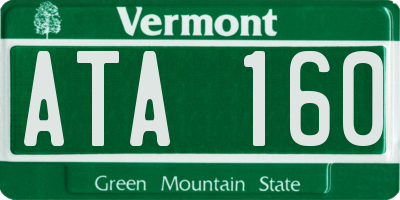 VT license plate ATA160