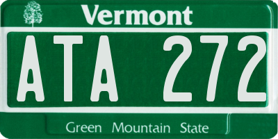 VT license plate ATA272