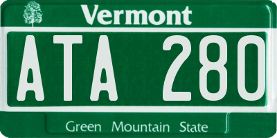 VT license plate ATA280