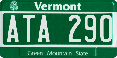 VT license plate ATA290
