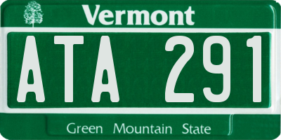 VT license plate ATA291