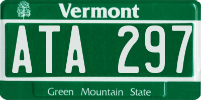 VT license plate ATA297