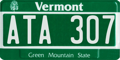 VT license plate ATA307
