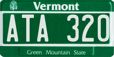 VT license plate ATA320