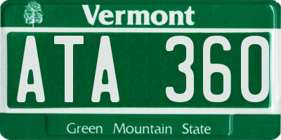 VT license plate ATA360