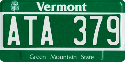 VT license plate ATA379