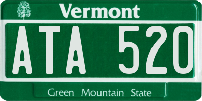 VT license plate ATA520