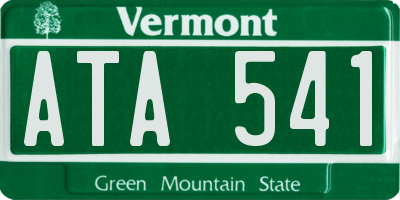 VT license plate ATA541