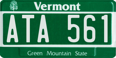 VT license plate ATA561