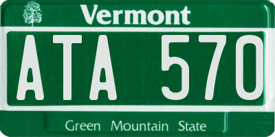 VT license plate ATA570