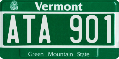 VT license plate ATA901