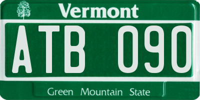 VT license plate ATB090