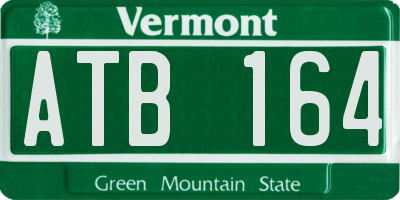 VT license plate ATB164