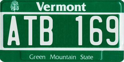VT license plate ATB169