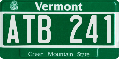 VT license plate ATB241