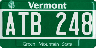 VT license plate ATB248