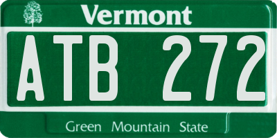 VT license plate ATB272