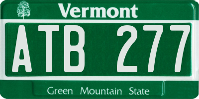 VT license plate ATB277