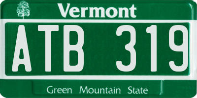 VT license plate ATB319