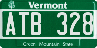 VT license plate ATB328
