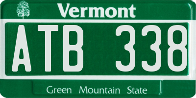 VT license plate ATB338