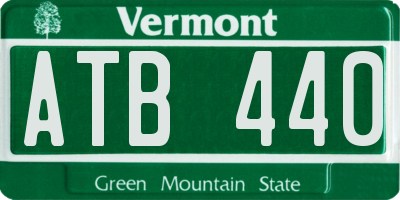 VT license plate ATB440