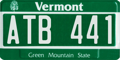 VT license plate ATB441