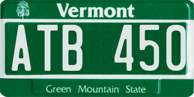 VT license plate ATB450