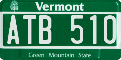 VT license plate ATB510