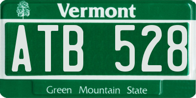 VT license plate ATB528
