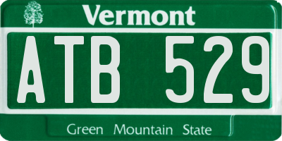 VT license plate ATB529