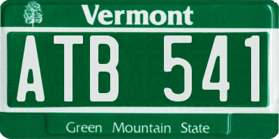 VT license plate ATB541