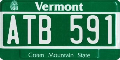 VT license plate ATB591
