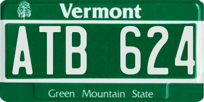 VT license plate ATB624