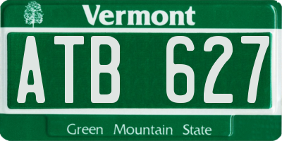 VT license plate ATB627