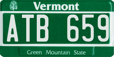 VT license plate ATB659