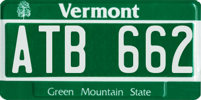 VT license plate ATB662