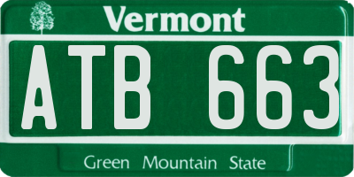 VT license plate ATB663