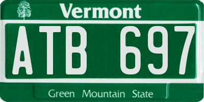VT license plate ATB697