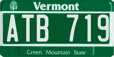 VT license plate ATB719