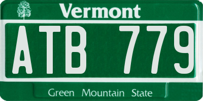 VT license plate ATB779