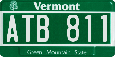 VT license plate ATB811
